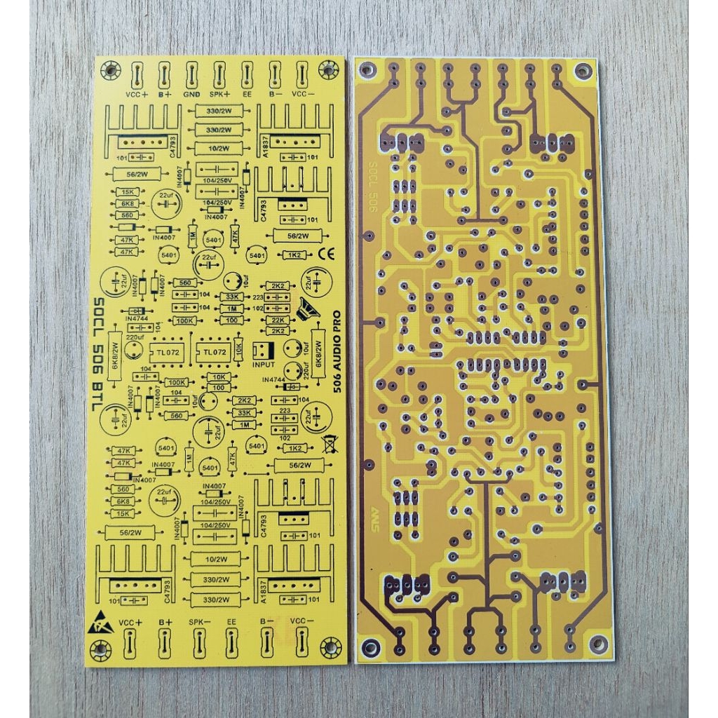 Jual PCB DAN KIT POWER OCL 506 BTL WARNA KUNING | Shopee Indonesia