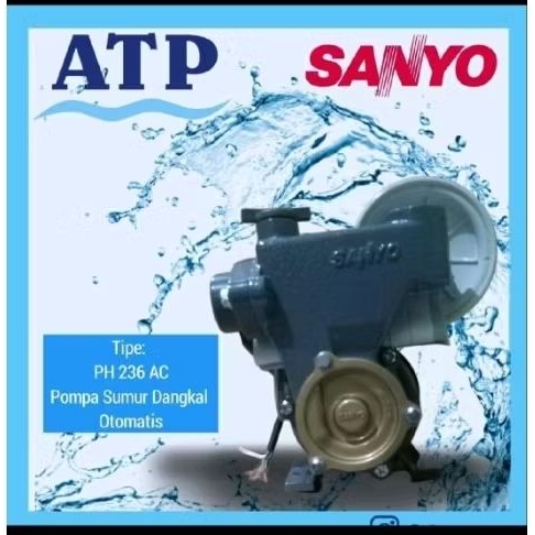 Jual Sanyo PH 236 AC Pompa Air Sumur Dangkal Pompa Air Otomatis Pompa ...