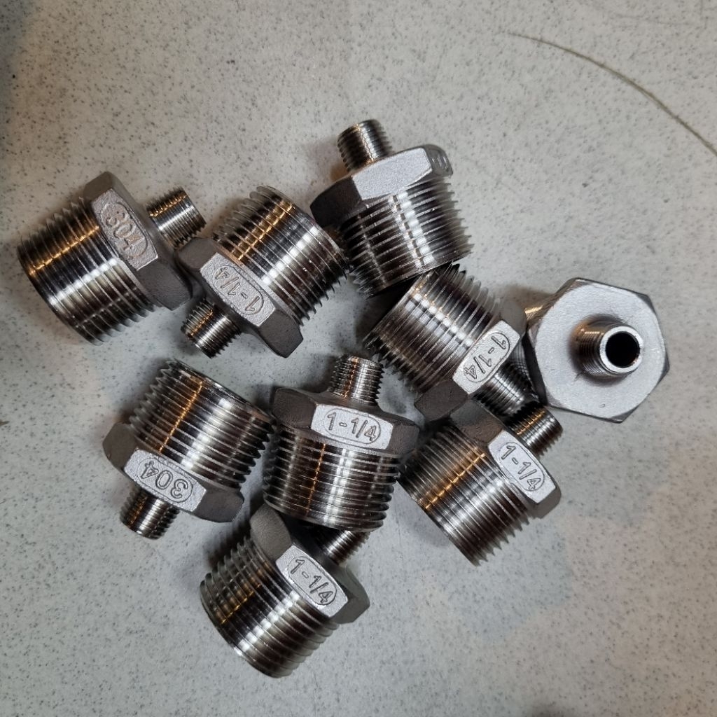Jual Double Nepel Reducer Stainless SS304 Vlok Dobel Nipple Doubel ...