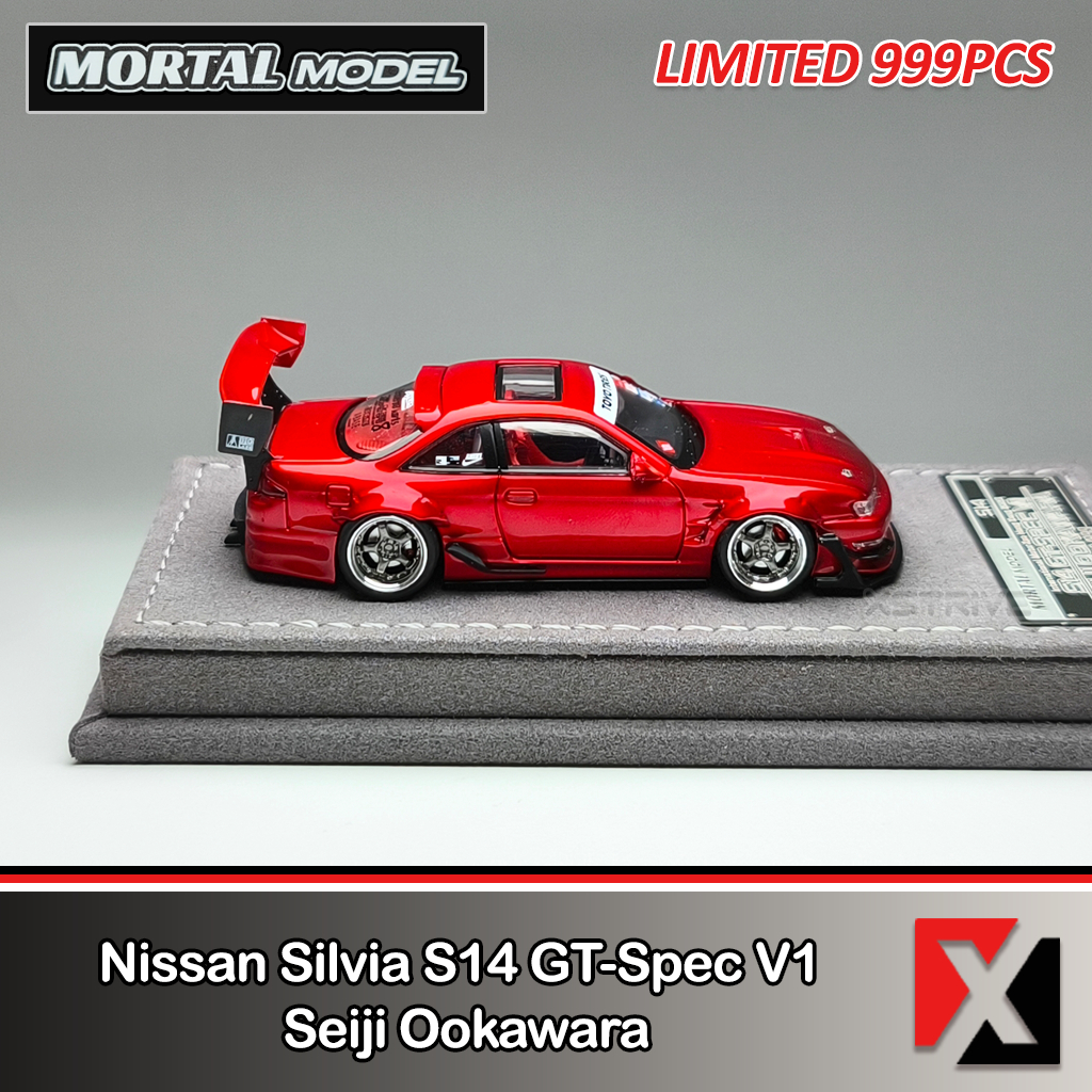 Jual MORTAL MODEL 1:64 Nissan Silvia S14 GT-SPEC V1 Cambergang 1.0