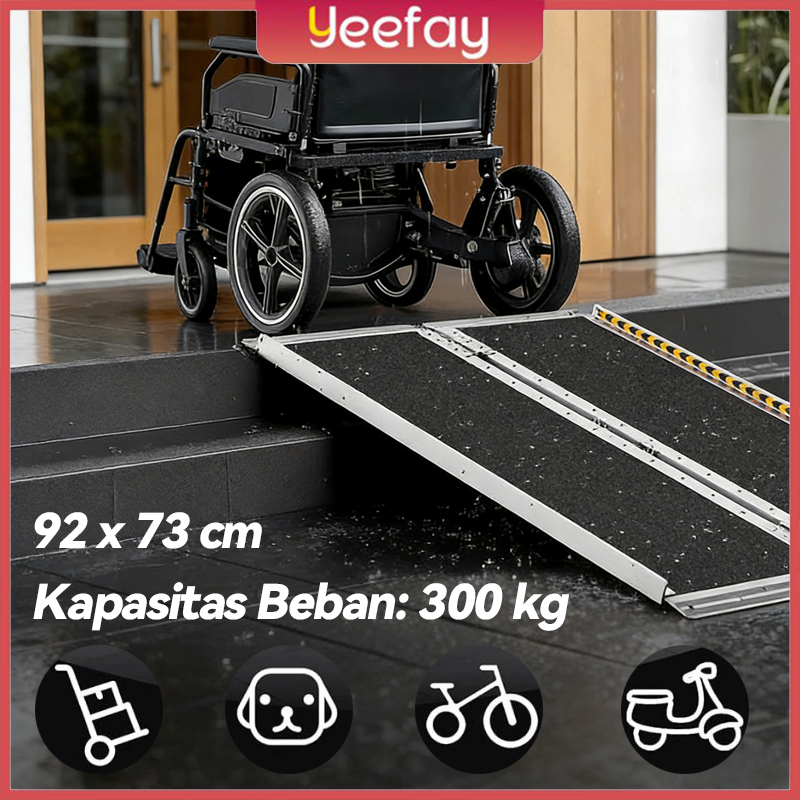Jual Ramp Wheelchair Aluminum Tanjakan Sepeda Motor Pijakan Motor ...