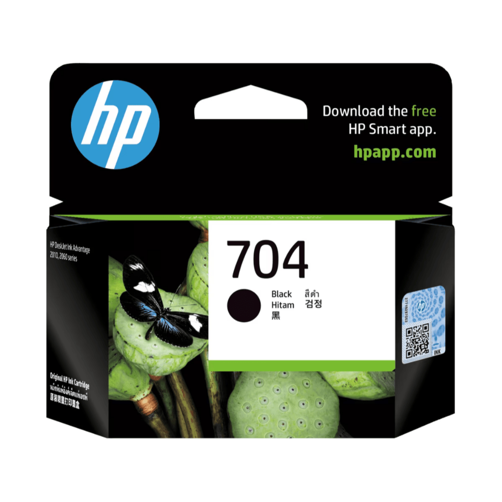 HP Tinta Printer 704 Black Original [CN692AA] (2)