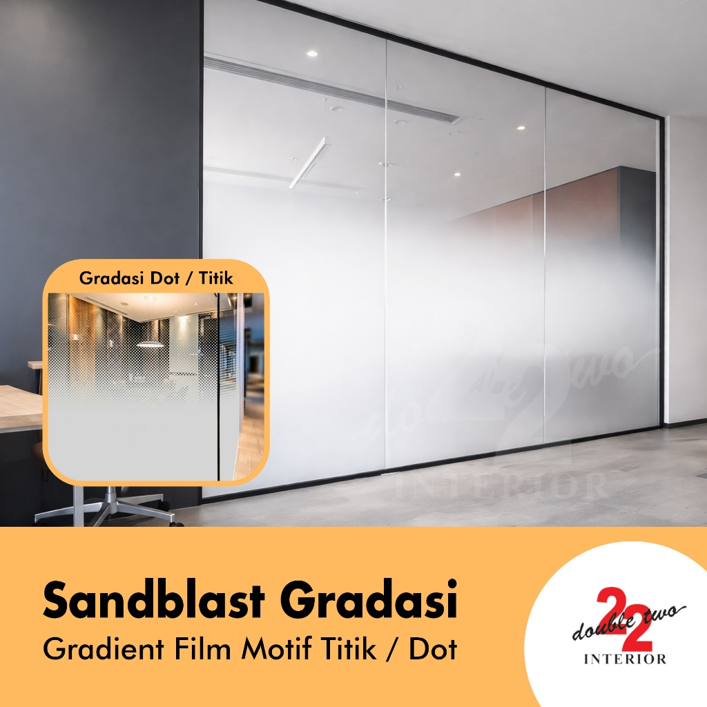 Jual Sandblast GRADASI Polkadot / Gradient Film / Sticker Kaca Gradasi ...