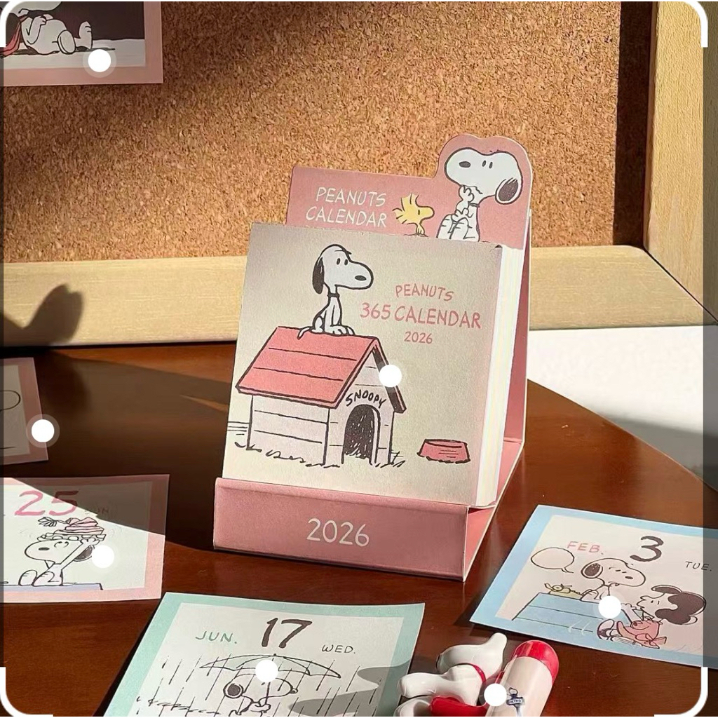 Jual KALENDER HARIAN SNOOPY MINI 2026 / KALENDER 1 TAHUN SNOOPY MINI ...