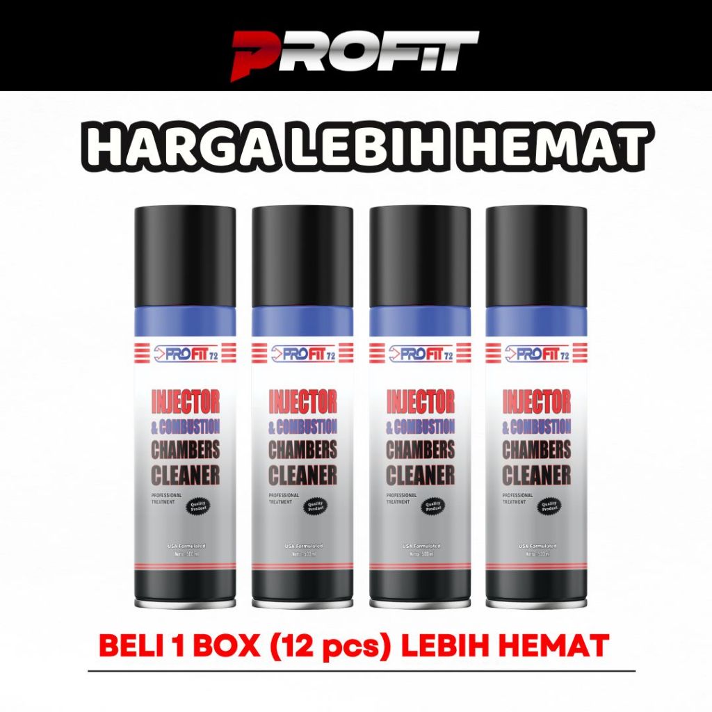 Jual PROFIT (1 BOX) Injector Combustion Chambers Cleaner 500ml ...