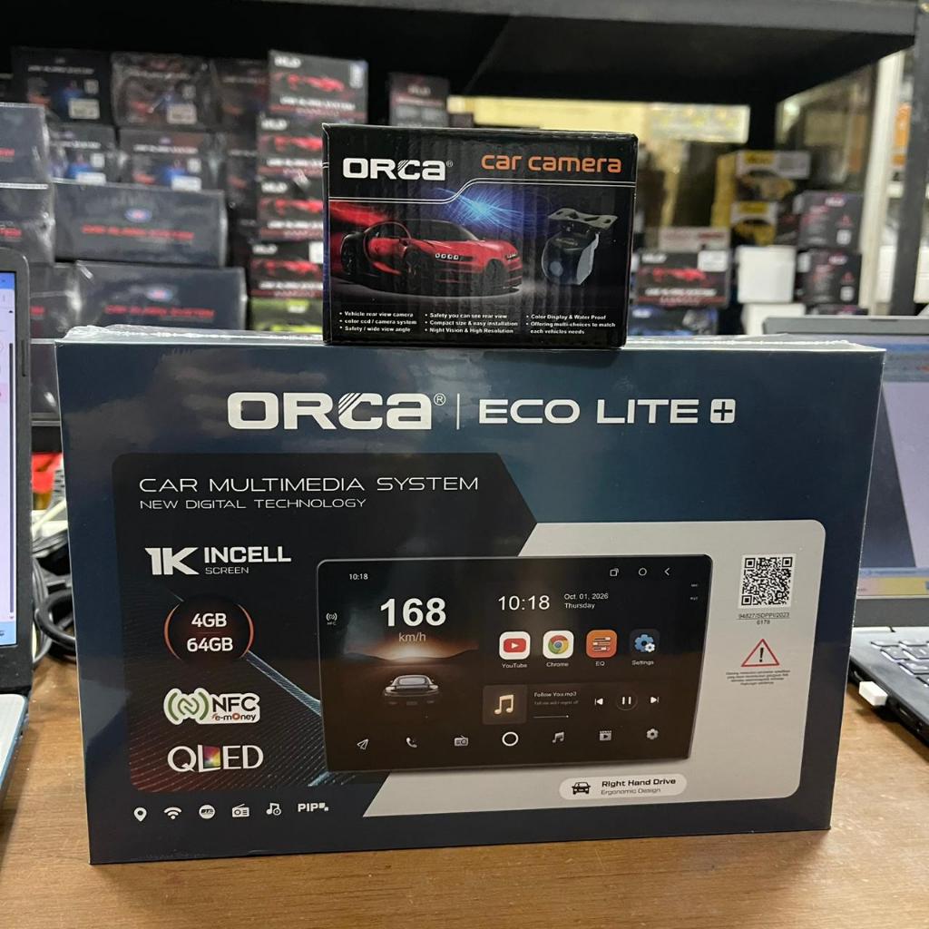Head Unit Orca Ecolite Plus NFC Ram 4/64GB QLED 1K INCELL7