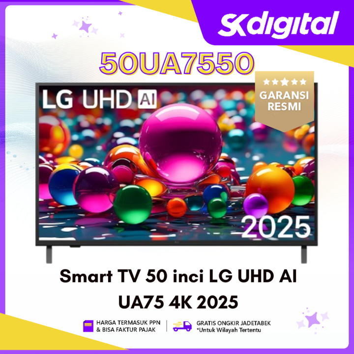 TV LG 50UA7550 TV 50 Inch UHD AI 4K Smart TV 50UA7550PSA