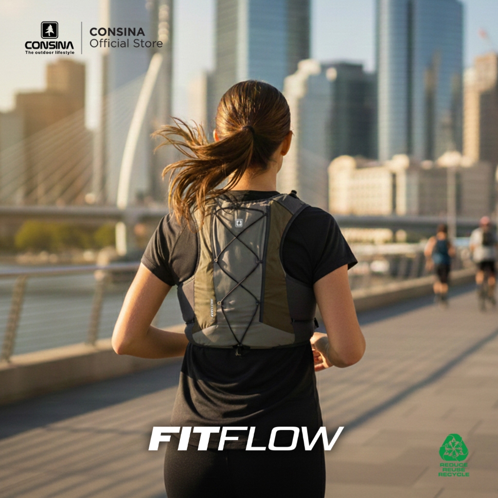 Jual Consina Fit Flow 12L Running Vest Rompi Lari Hydropack Lighweight ...