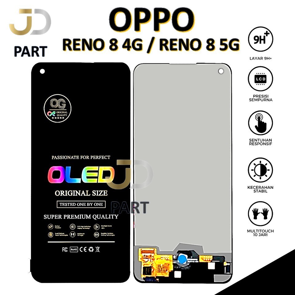 Jual LCD TOUCHSCREEN OPPO RENO 8 4G / RENO 8 5G ORIGINAL 100% FULL SET ...