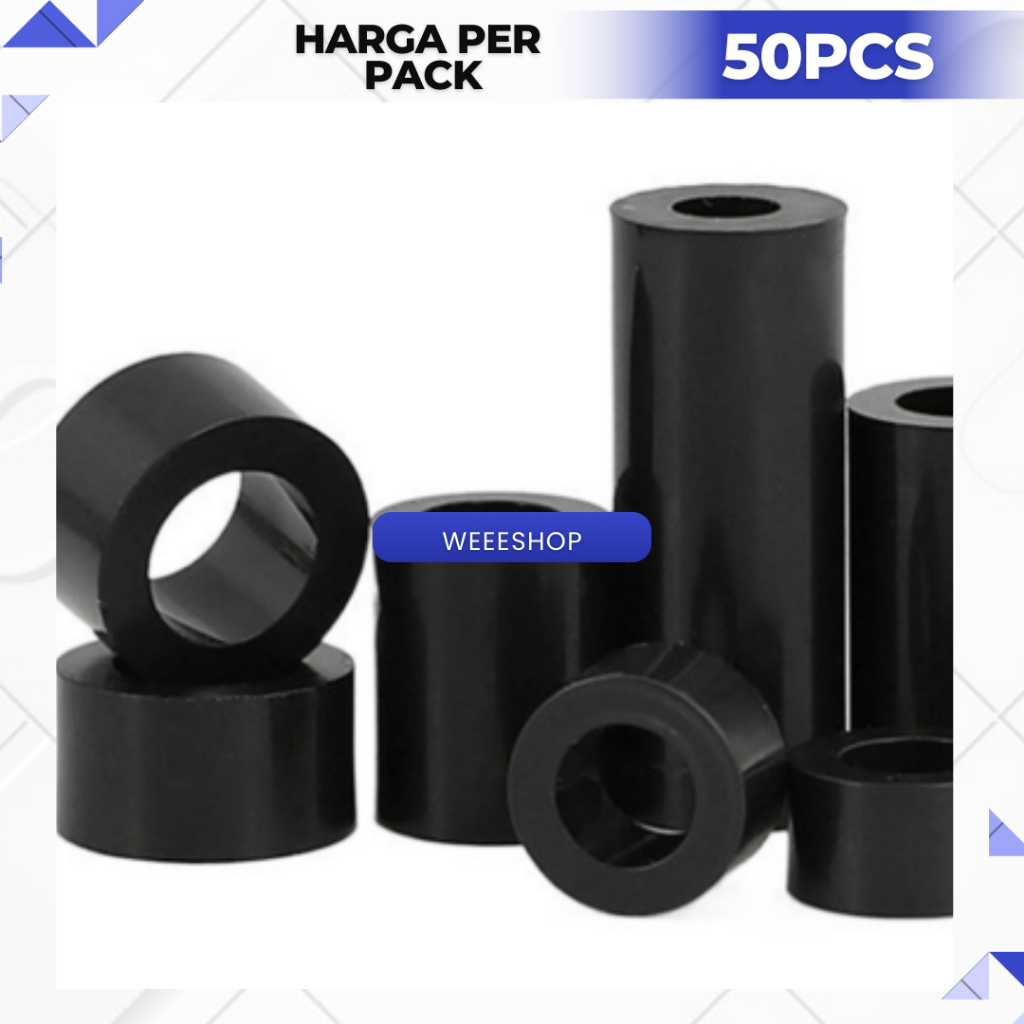 Jual [ISI 50 PCS] Spacer Nylon Bushing Isolator Heatsink MOSFET ...