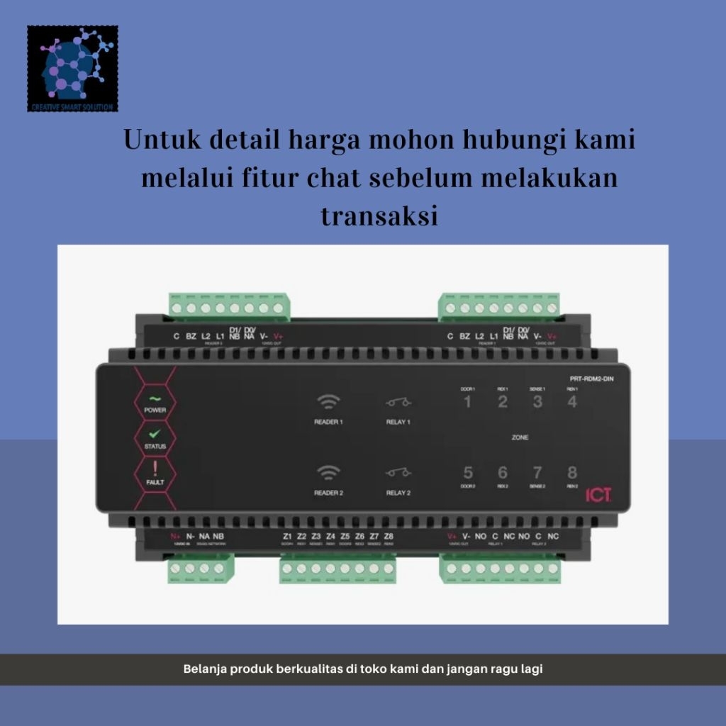 Jual Protege DIN Rail 2 Door Reader Expander PRT-RDM2-DIN-485 | Shopee ...