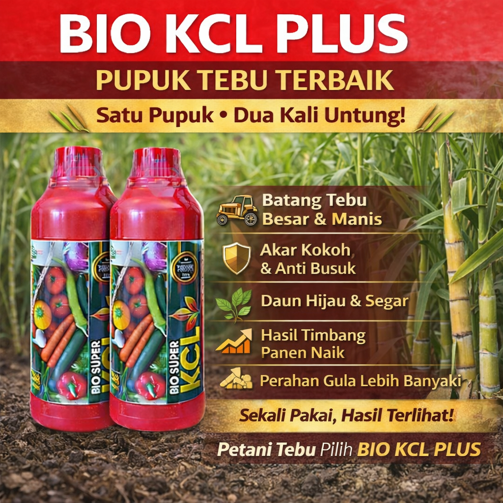 Jual bio kcl plus 500 ml Pupuk Tebu Paling Bagus,Pupuk Kalsium Untuk ...