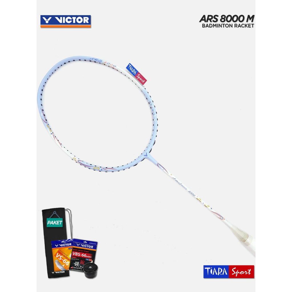 Jual Raket VICTOR Auraspeed 8000 M - Light Blue - 4U G5 Freecore ...