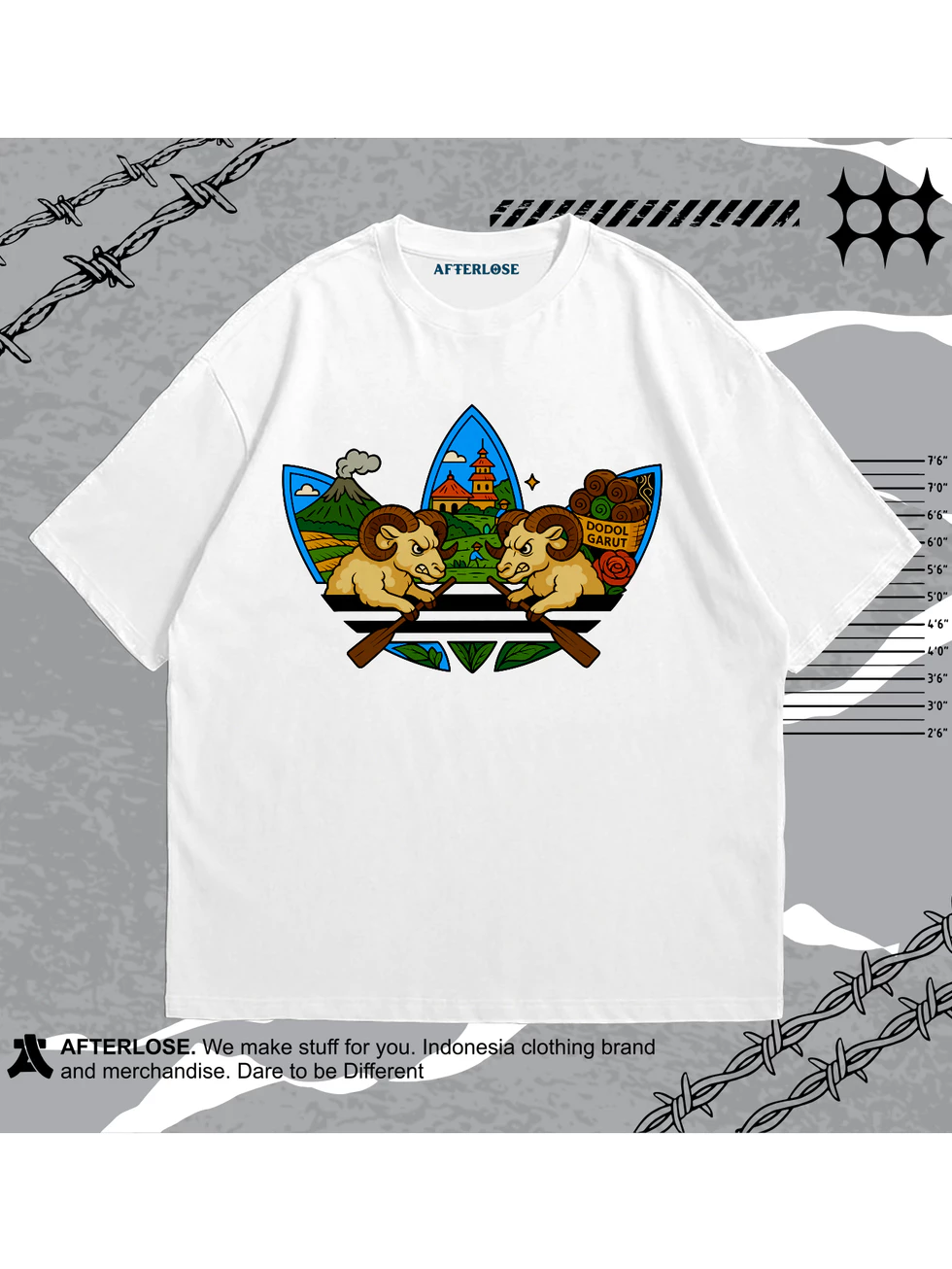 KAOS GARUT INTAN PREMIUM 24S COTTON COMBED AFTERLOSE