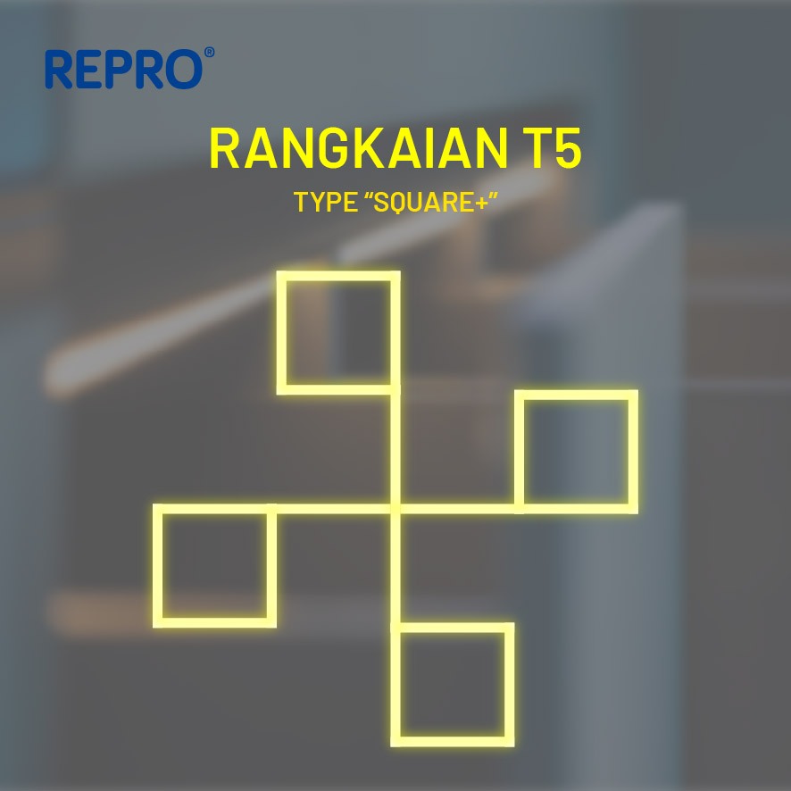 Jual REPRO Rangkaian Lampu Bentuk SQUARE+ - Variasi Lampu LED T5 ...