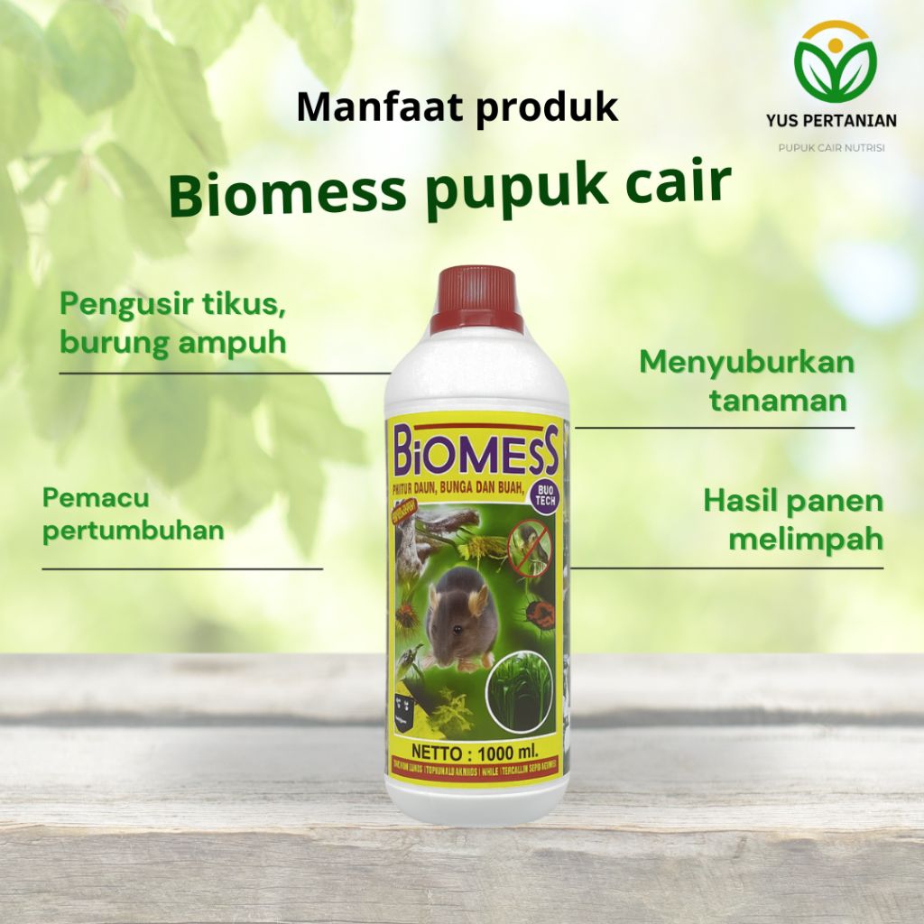 Jual BIOMESS Pupuk Cair Pengusir Tikus & Hama untuk segala jenis ...