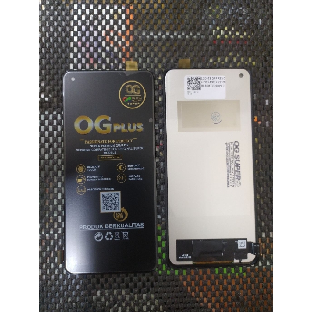 Jual LCD+TS OPP RENO 4 PRO 4G/CPH2109 BLACK OG SUPER | Shopee Indonesia