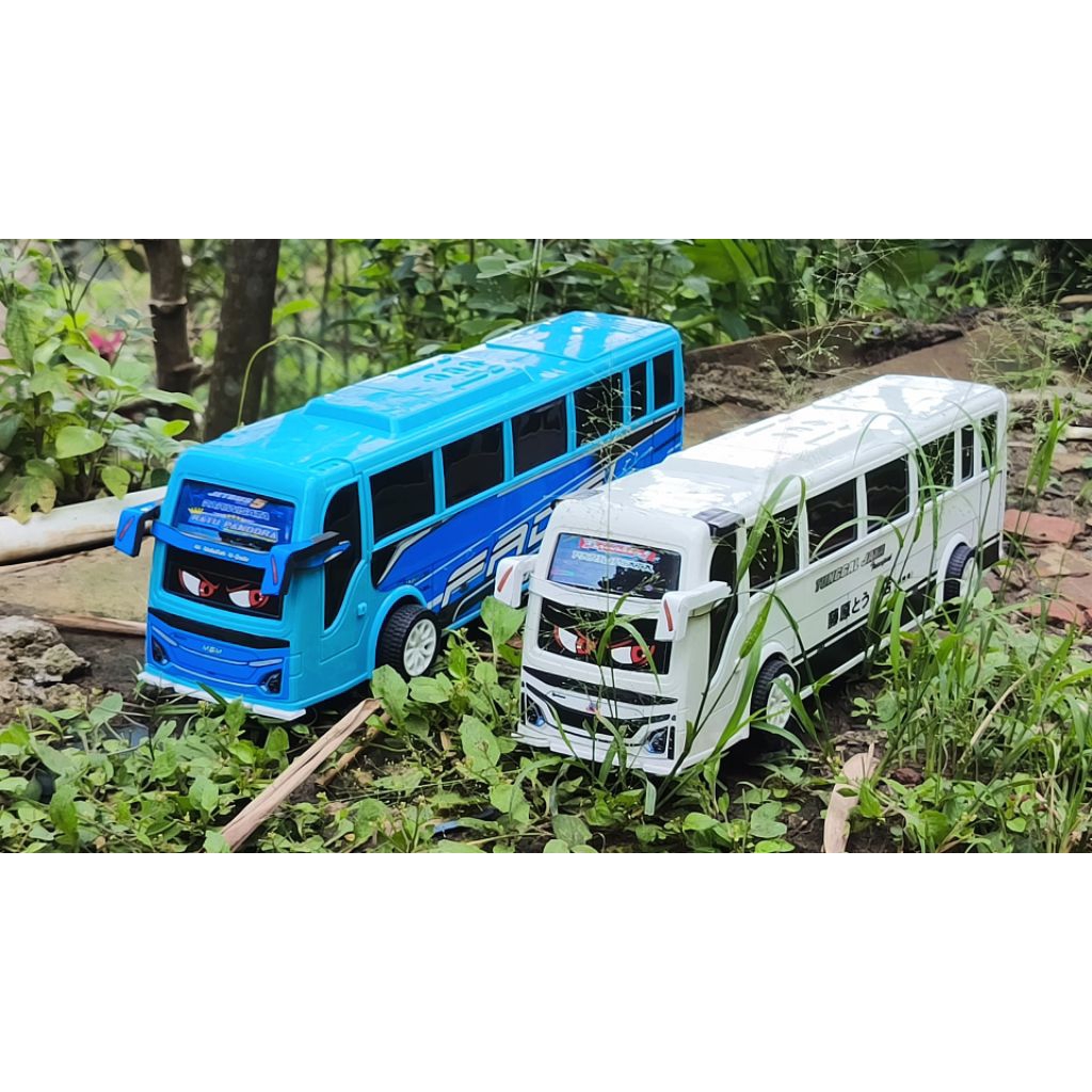 Jual miniatur bus plastik rkc sudah modif harga murah | Shopee Indonesia