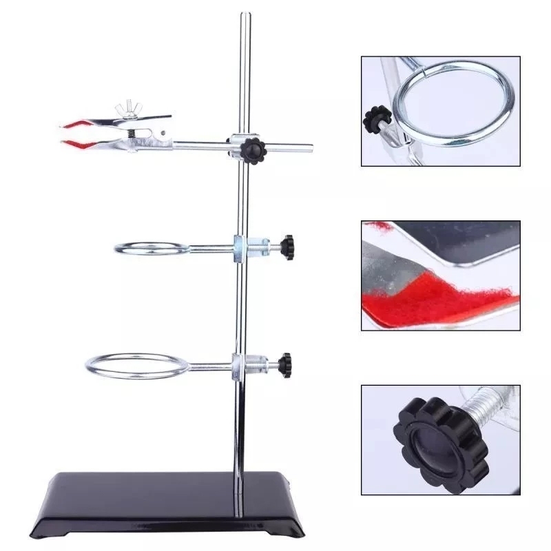 Jual Statif Laboratorium Besi Persegi Set Lengkap Dengan Klem Tabung 2 ...