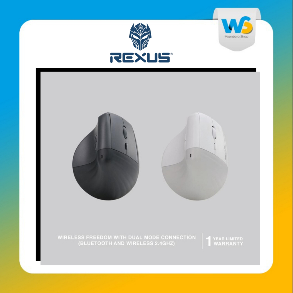 Jual REXUS Mouse Vertikal Ergonomis Clif II QV270 - Desain Nyaman ...