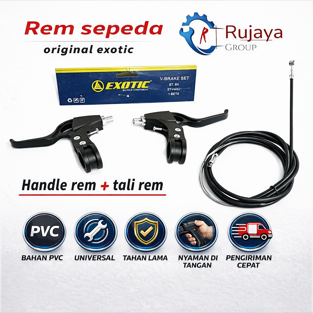 Jual Rem handle rem + tali 1 Set Atlantis Exotic Rem V Brake sepeda MTB ...