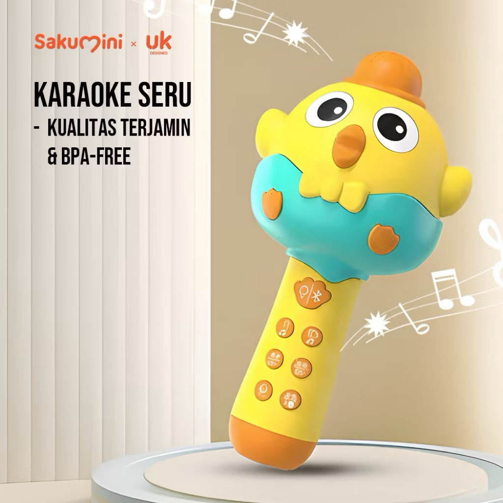 Jual Sakumini Microphone Toy Mainan Microphone Anak / Mic Mainan Anak ...