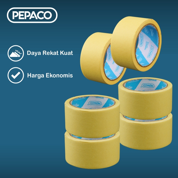 Jual PEPACO MASKING TAPE, LAKBAN KERTAS, 48 MM X 20 YARD, 72 ROLL ...
