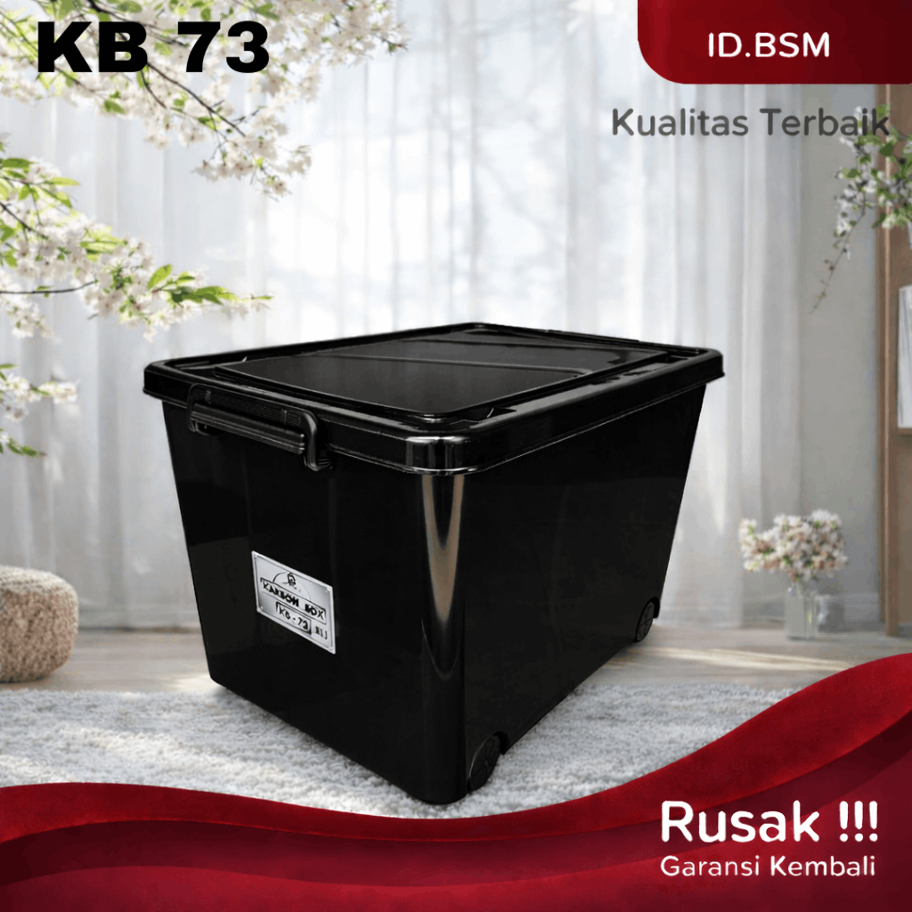 Jual Box Container Hitam KB 73 Akako Kotak Penyimpanan Barang Tebal ...