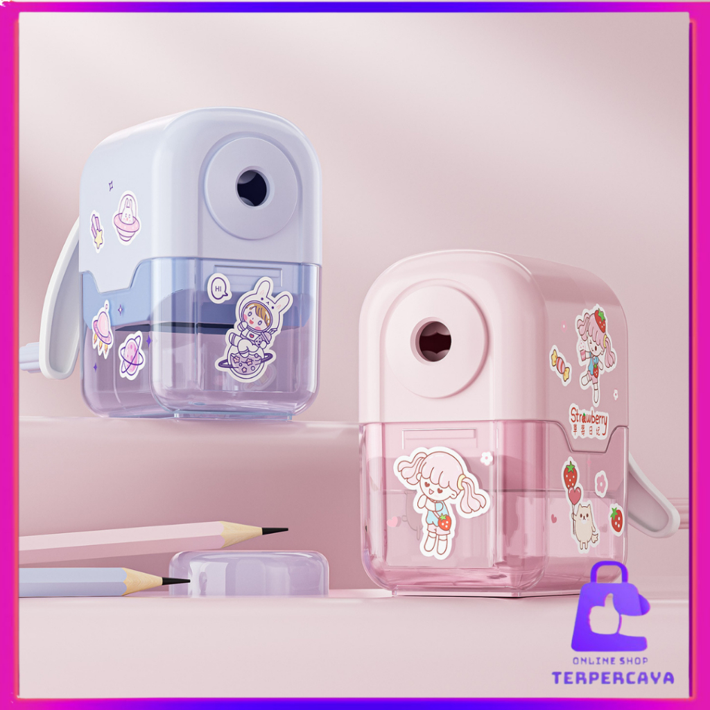 Jual OST Rautan Pensil Giling Premium Serutan Mekanik Warna Pastel ...