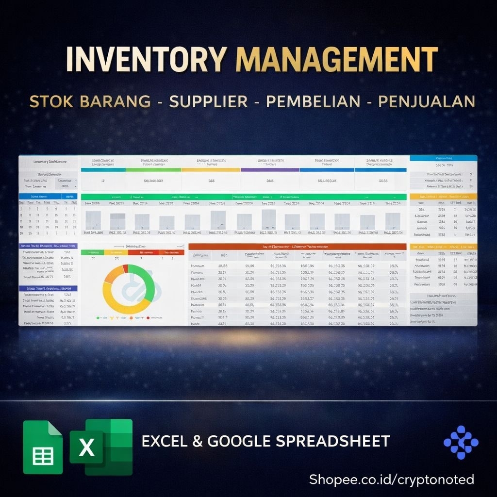 Jual PROMO!! Inventory Management Stock Excel Spreadsheet Manajemen ...