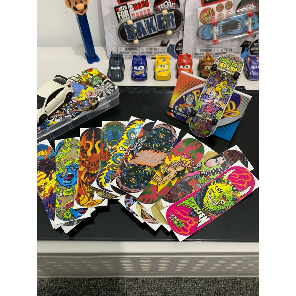 Jual Fingerboard Deck Sticker Vinyl | Isi 10 Random | Shopee Indonesia