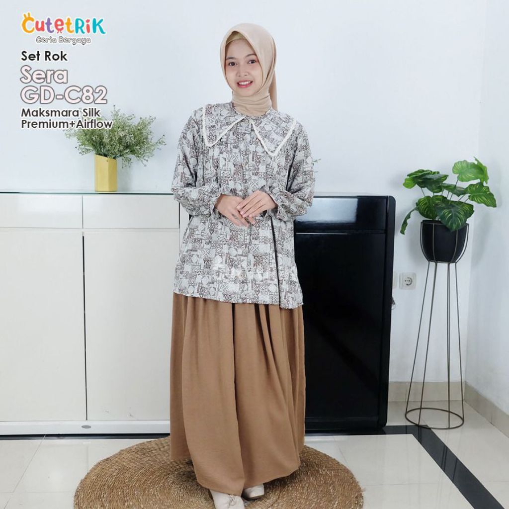 Jual ONESET ROK+ATASAN ANAK DAN REMAJA BATIK CUTETRIK TERBARU 2026 ...