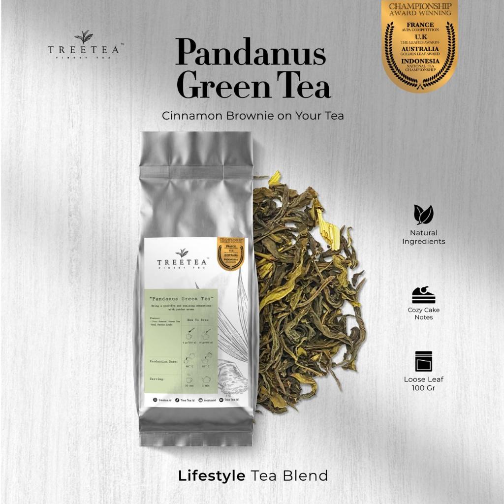 Jual TreeTea - Pandanus Artisan Tea Premium (Loose Leaf 100 Gram ...
