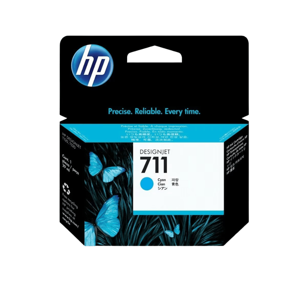 HP Tinta Printer 711 Black XL, Black, Cyan, Magenta, Yellow Original [3WX01A, 3WX00A, CZ130A, CZ131A, CZ132A] (3)