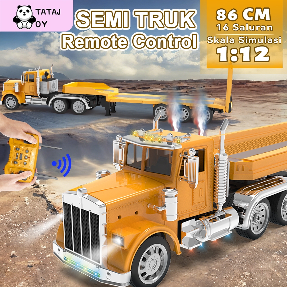 Jual Tatajoy Trailer Remote Control Besar 16 Channel Semi Truk dengan ...