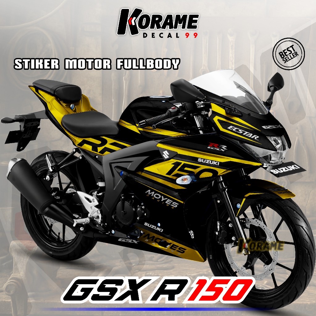 Jual Decal Sticker GSX R 150 // Stiker Motor GSX R150 Motif Racing New ...