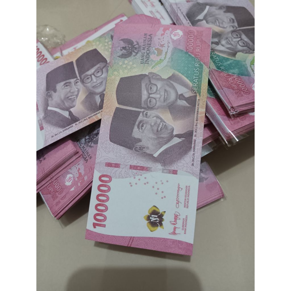Jual Uang mainan pecahan Rp.100.000 (1 pak 100pc) | Shopee Indonesia