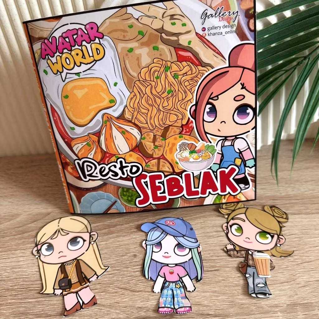 Jual PAPER DOLL HOUSE RESTO SEBLAK AVATAR TOCA BOCA MAINAN EDUKATIF ...