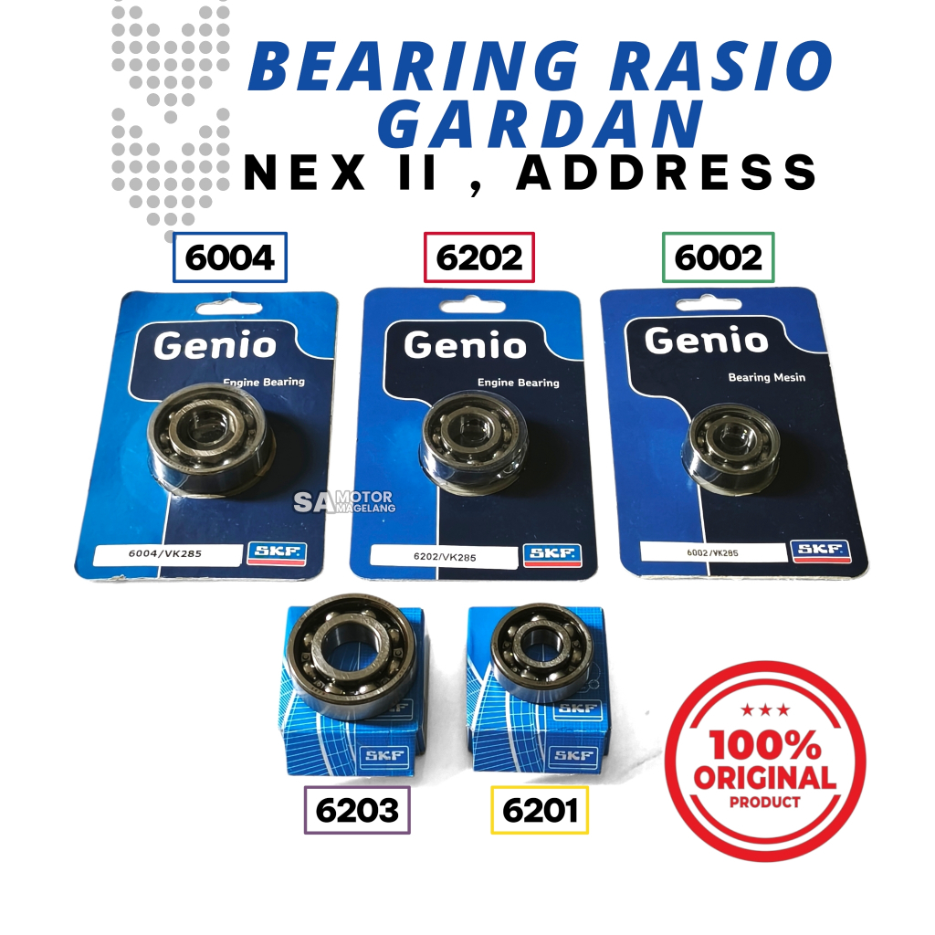 Jual Bearing Laker Laher GearBox Komplit Suzuki Nex 2, Address As Besar ...