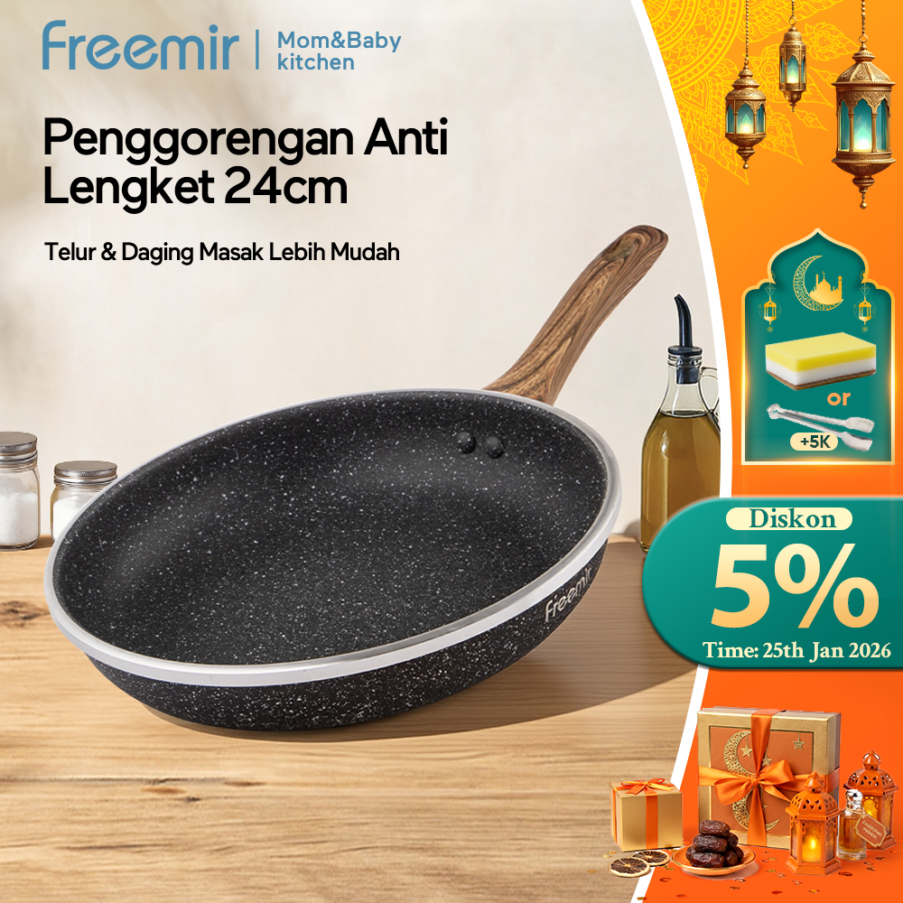 Jual Freemir Frying Pan Penggorengan Anti Lengket 24cm – Wajan ...