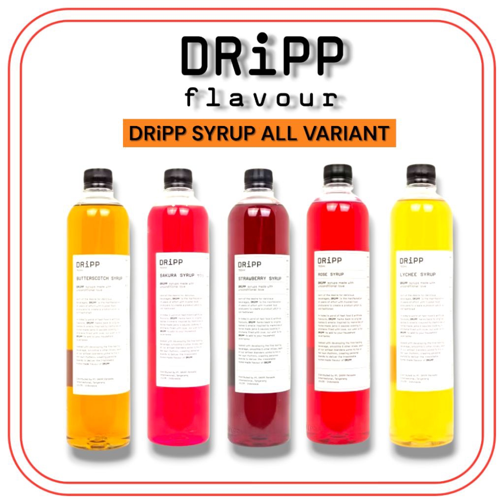 Jual Dripp syrup semua rasa 760 ml - sirup minuman merk dripp | Shopee ...