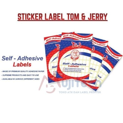 Jual TOM & JERRY LABEL NAMA UNDANGAN HARGA ALAMAT STICKER TOM and JERRY ...