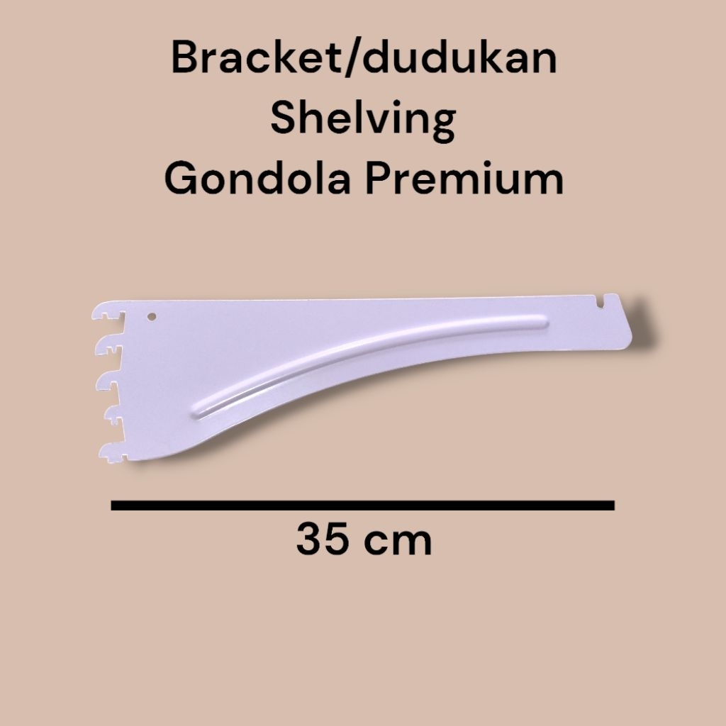 Jual Bracket dudukan shelving rak Premium 35cm | Shopee Indonesia