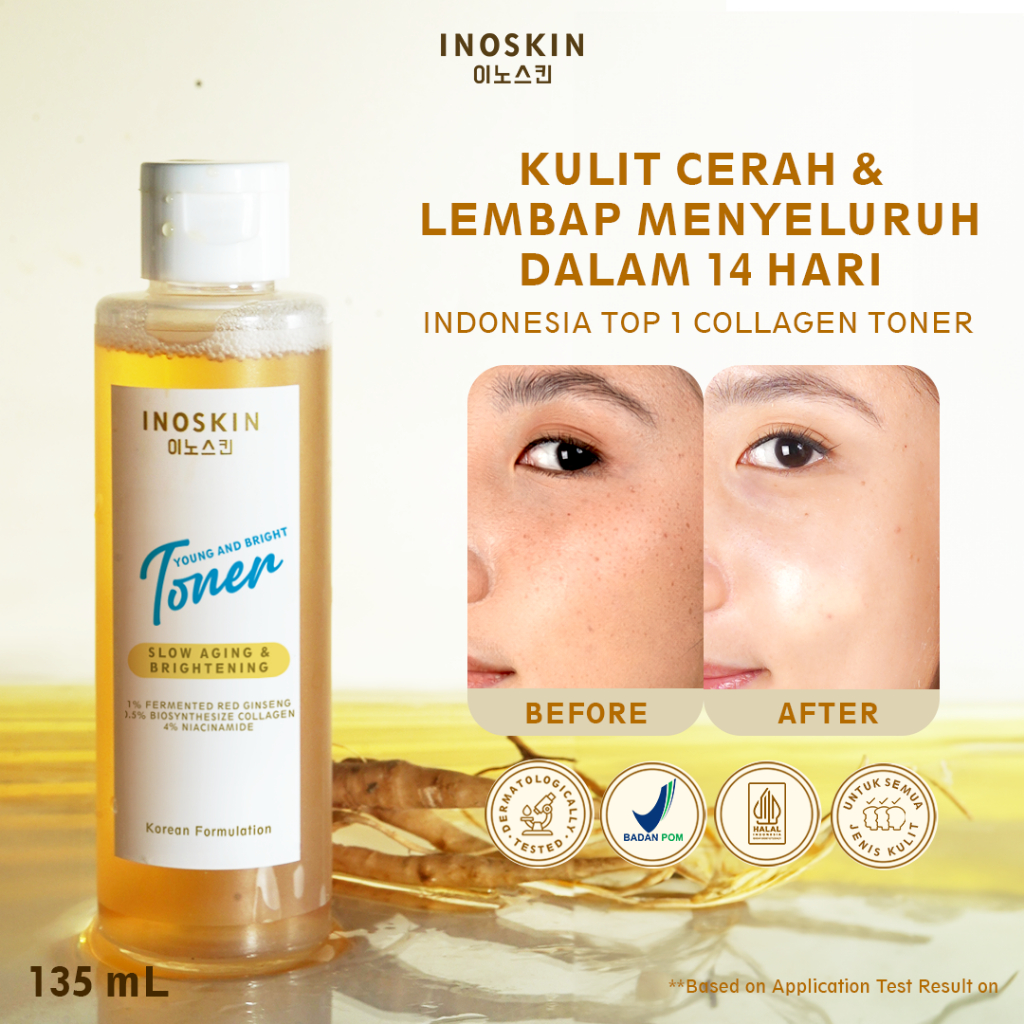 Jual INOSKIN Young & Bright Toner - Hydrating Toner Pencerah Wajah ...
