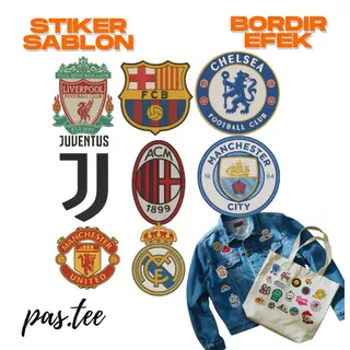 Sablon Setrika Logo Bola Eropa Tahan Lama