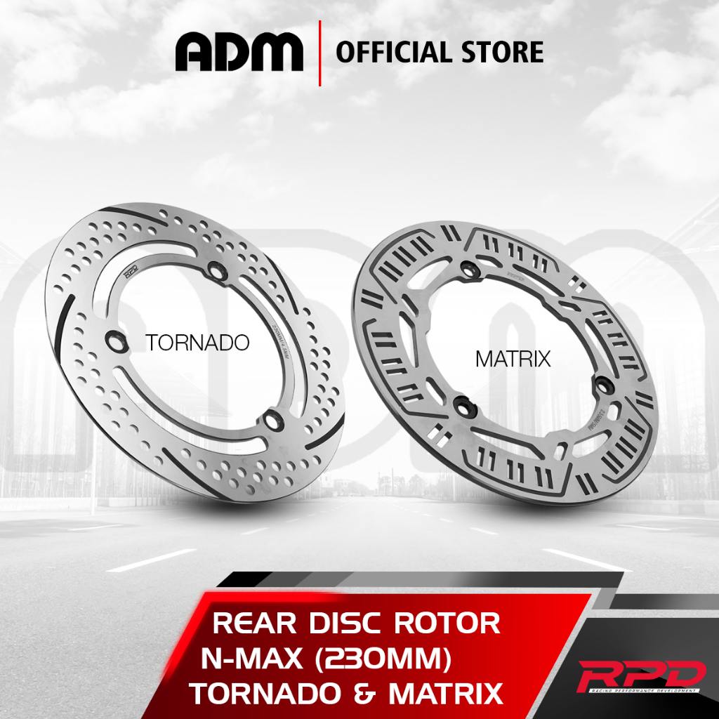 Jual Piringan Cakram RPD N-Max (230MM) Rear Disc Rotor Matrix & Tornado ...