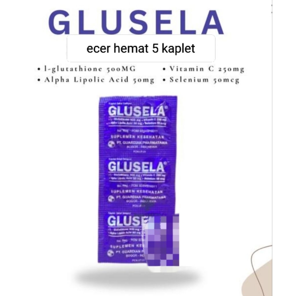 glusela glutathione Jual 500mg vit v 250mg Alpha Lipoic 50mg #vitaminc