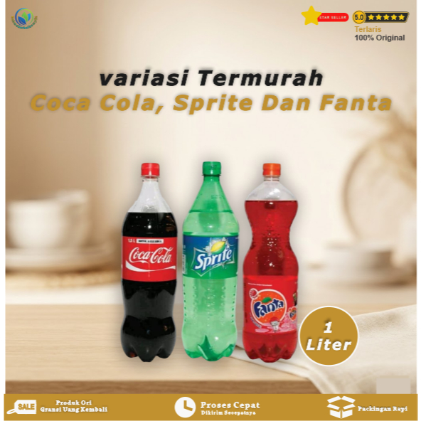 Jual coca cola 1 Liter Fanta Sprite semua variasi | Shopee Indonesia