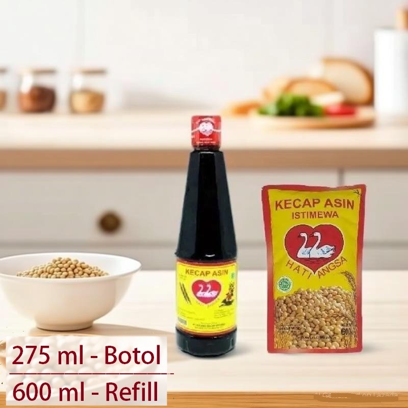 Jual Kecap Asin Hati Angsa Pouch 600 ml refill kecap hati angsa Botol ...