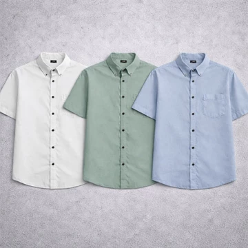 Kemeja Polos 3in1 Pria Slim Fit Casual Formal Ready Banyak Warna